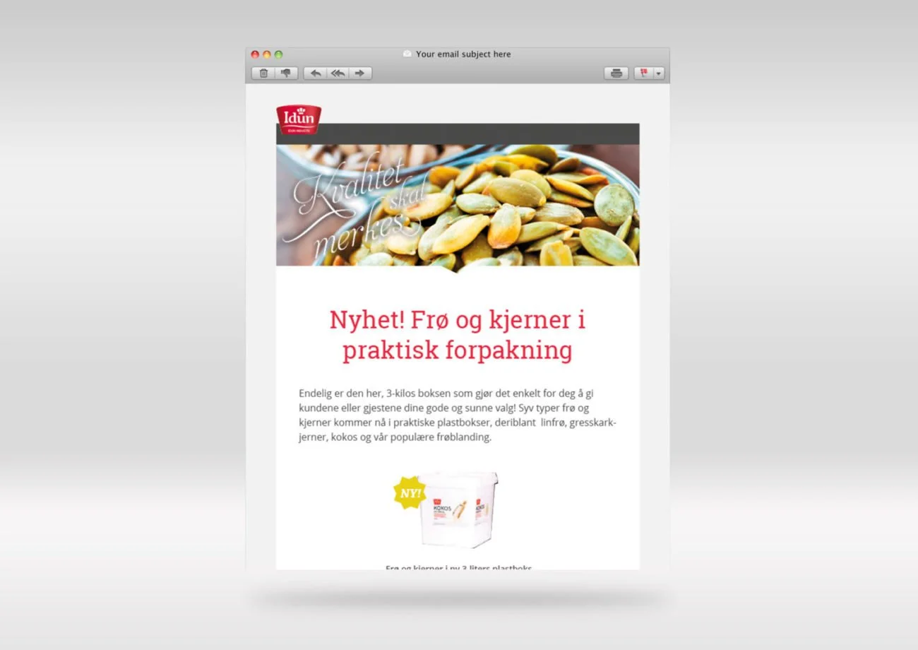 E-postmarkedsføring — Idun Industri