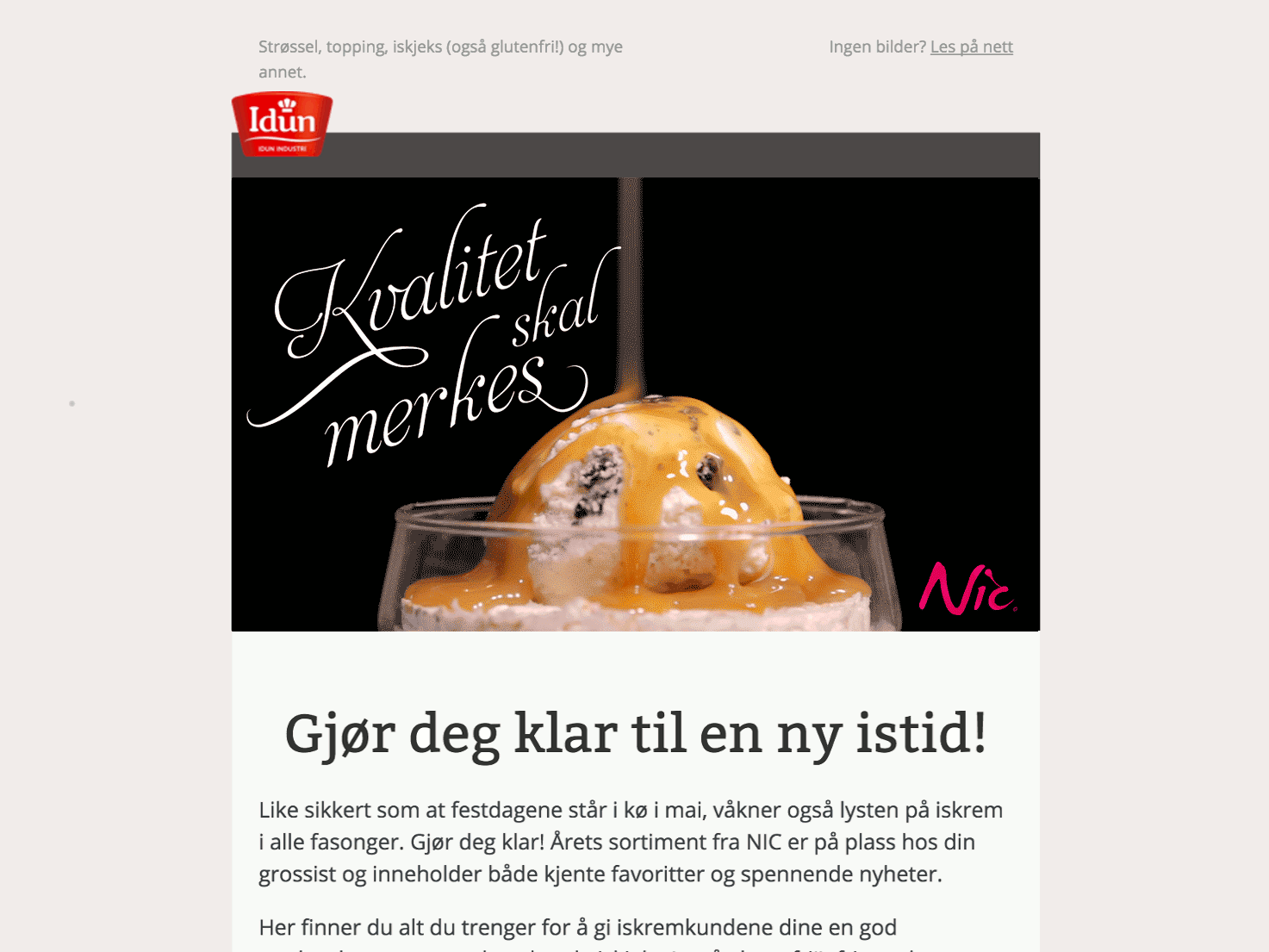 Animerte topp-illustrasjoner til e-post — Idun Industri
